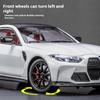 1:24 Металлический Литой Модель Спортивного Автомобиля M4 Симуляция Звука Света Игрушечная Машинка для Мальчика Домашний Декор Подарок на День Рождения Ребенка Хэллоуинские Игрушки
