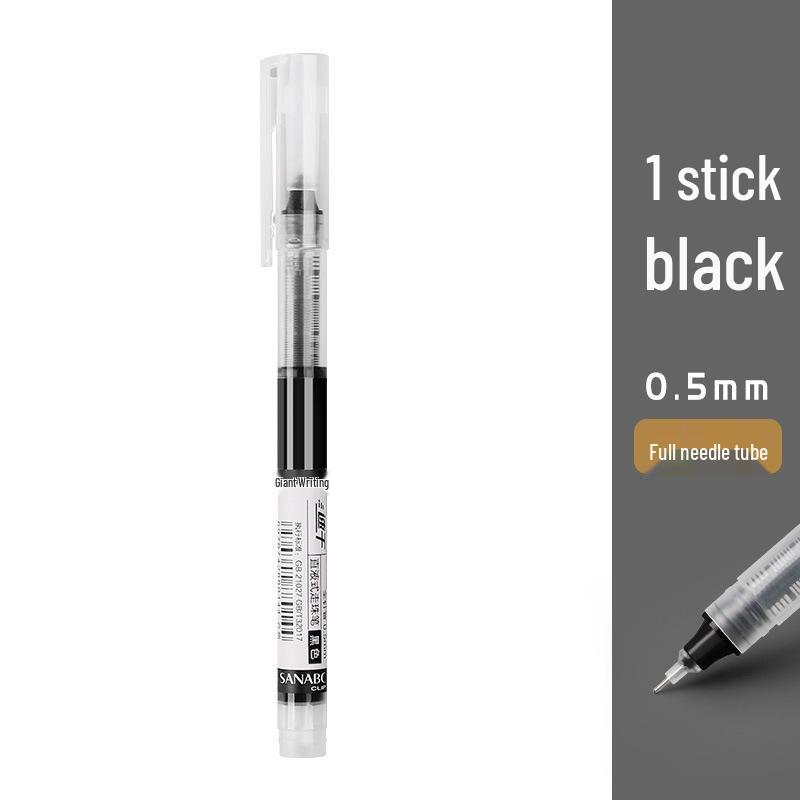 Black 0.5mm Needle Tip Ballpoint Pen for Office & Exams
