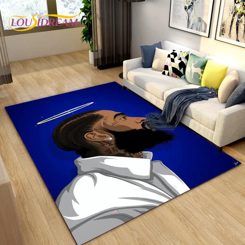 Ковер Legend Star Hip Hop Art Rapper Большой, Ковер для Гостиной Спальни Дивана Прихожей Декор, Детский Нескользящий Напольный Коврик