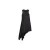 SS23 Solid Color Asymmetrical Hem Sleeveless Dress Women Dresses Black H63039