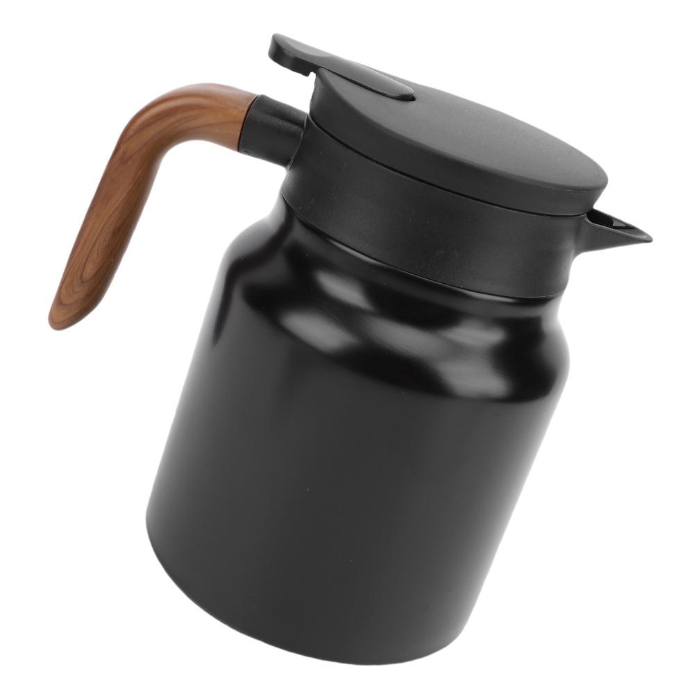 Stainless Steel Vacuum Insulated Tea Pot 1000ml Capacity Thermal Beverage Pitcher Office Use