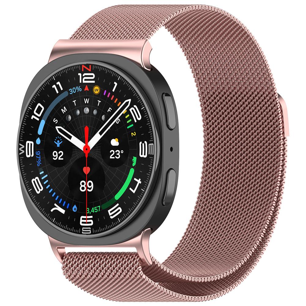 Миланский магнитный ремешок для Samsung Galaxy Watch 8 Classic 46 мм, металлический сплав, ремешок для Galaxy Watch 8 44 мм 40 мм, без зазоров.