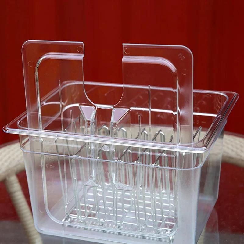 Sous Vide Cooker Machine 11L Container with Stainless Steel Rack Detachable Dividers Separator Slow Cooker Kits Accessories