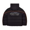 Mens Oversized Hooded Cotton Puffer Jacket With Embroidered Letters Streetwear Winter Warm Coat