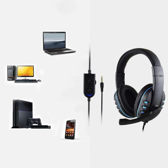 Проводные игровые наушники с тяжелыми басами для игровых консолей/ПК/мобильных телефонов