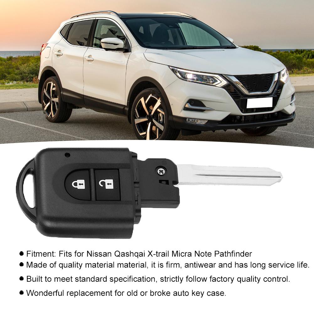 2 кнопки дистанционного ключа корпус чехол замена подходит для Nissan Qashqai X Trail