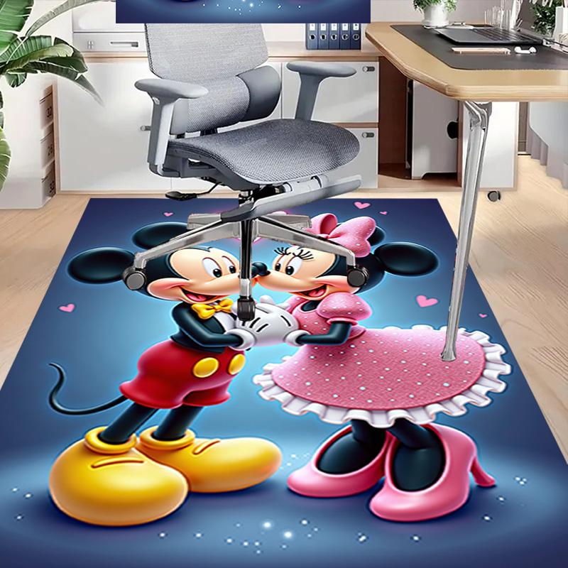 Mickey Minnie Romance Carpet For Playroom Bedroom Living Room Sofa Home Decorkids Game Area Rug Nonslip Floor Mat