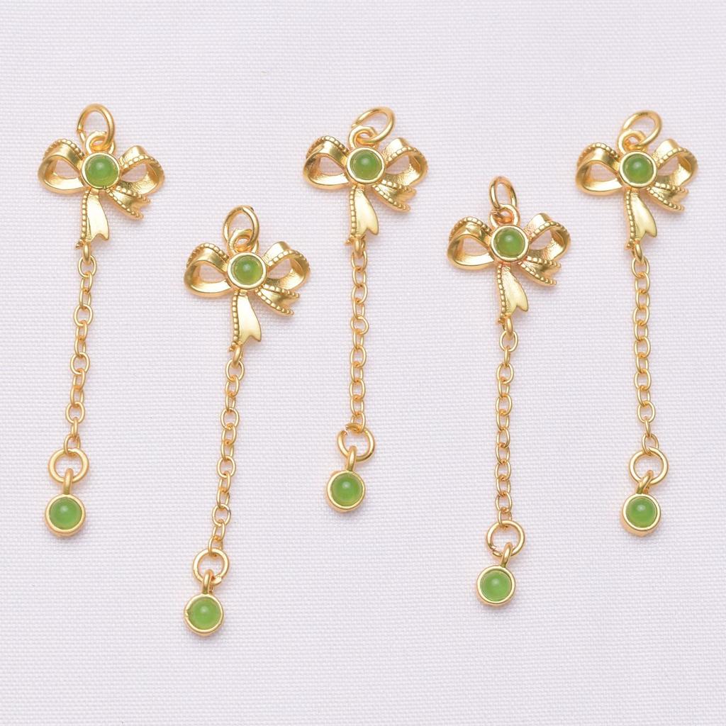 10 шт., сохраняющий цвет, старинный золотой кулон «Счастливая сумка», бант, жемчужный кулон, браслет из бисера своими руками, кулон, ювелирные аксессуары