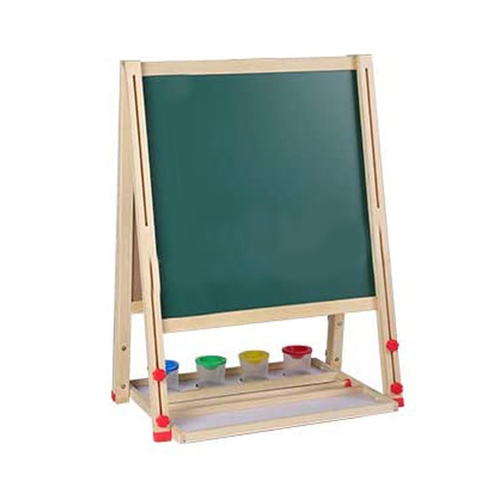 AllinOne Wooden Children Art Easel with Paper Roll and Accessories