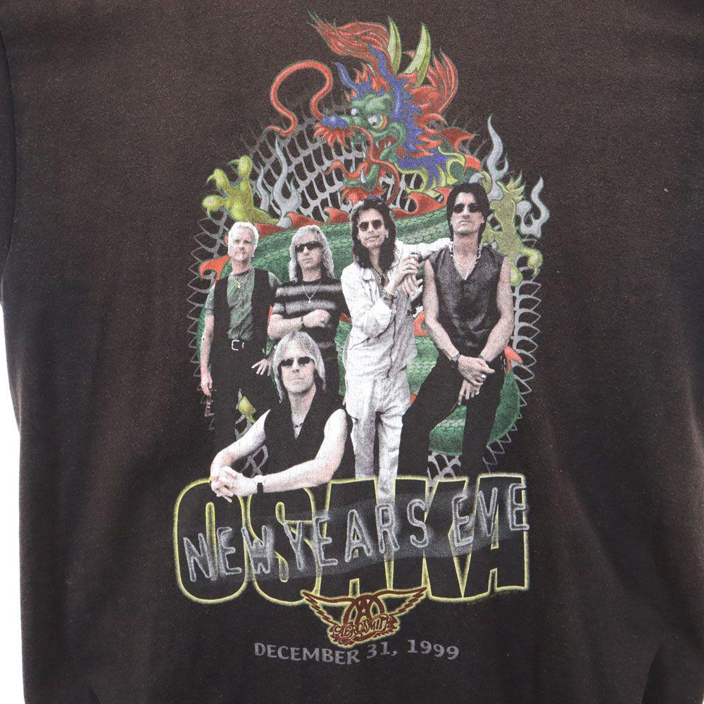 giant 90s Aerosmith Japan Tour Aerosmith Print Short Sleeve T-shirt Men's Used