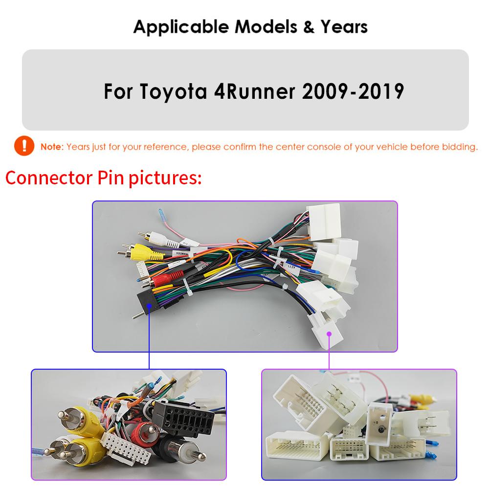 Автомобильная магнитола 4G 9 'Android 12 для Toyota 4Runner 2009-2019 4 Runner Мультимедийный плеер GPS 2din Carplay Авто Стерео DSP Головное устройство с интеллектуальным экраном