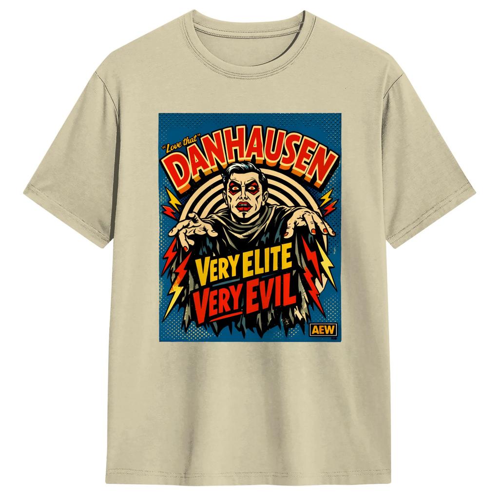 Danhausen Wrestling AEW TShirt Summer Cotton T Shirts For Mens Fashion Casual Tshirt Short Sleeve Y2K Retro Clothing