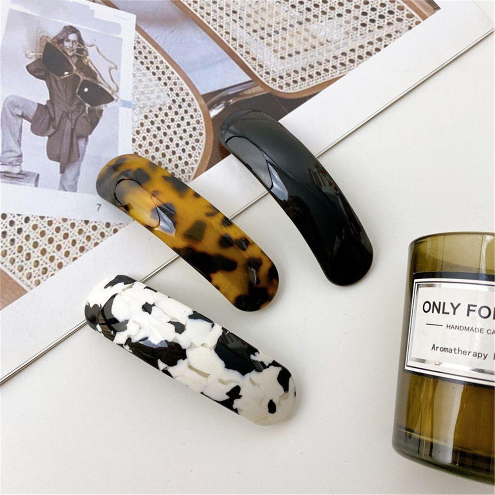 Women Girls Acetate Non Slip Hair Accessories Hair Clips Barrettes Ponytail Clip