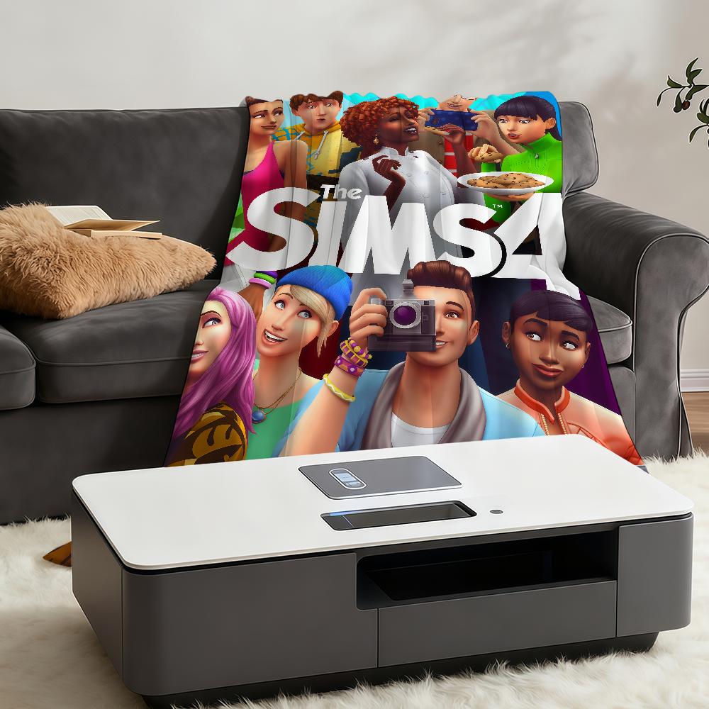 Плед-покрывало S-Sims 4, суперуютный, плюшевый, для гостиной, дивана, игр, дивана, детский, подарки на день рождения