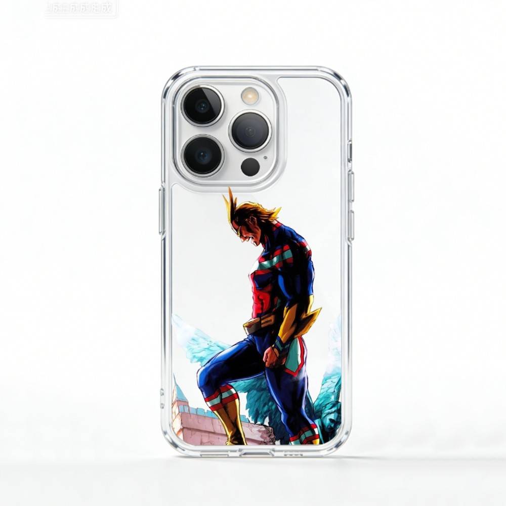 T-Тошинори Y-Яги MHA Всемогущий Чехол для Телефона Для iPhone 17 16 15 14 13 12 11 Mini Pro Max Plus Прозрачный Чехол