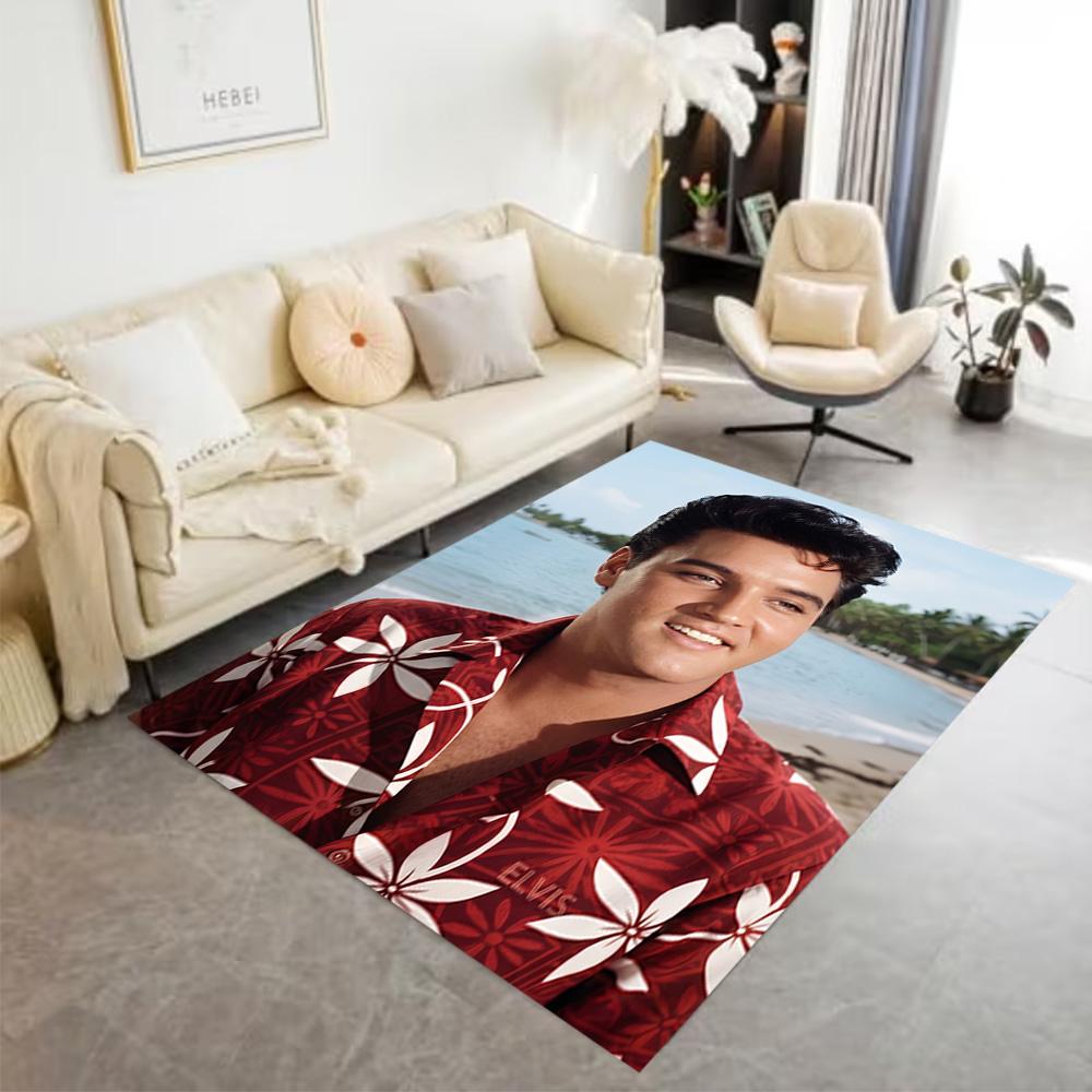 Elvis Presley's Iconic Jacket Floor Mat Perfect for Study room Playrooms Dining Room Entryway Antislip Carpet Anime Office Decor Wedding Party Gift