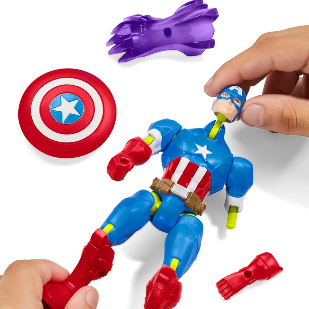 MixMashers Marvel Captain America Avengers Mix and Match Action Figure & Accessories