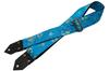 Spice Note Guitar Strap Dragons Flowers Jacquard Fabric Made In Japan Aqua Length & ES-PJ50DF/AQA (Total 820mm~1450mm)