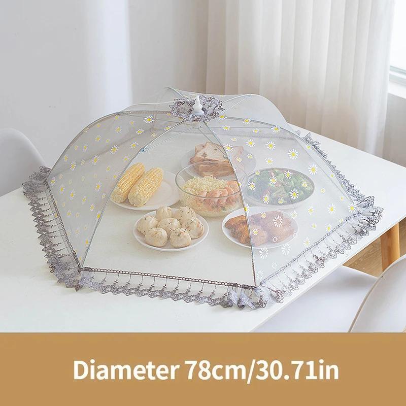 Чехлы для еды Складной обеденный стол Сетка Чехол для дома Еда Анти-мухи Москитная палатка Зонт для пикника Защитная сетка Кухонные принадлежности