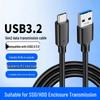 Высокоскоростной кабель USB 3.2 на Type-C с быстрой зарядкой для Apple 15, мобильного жесткого диска