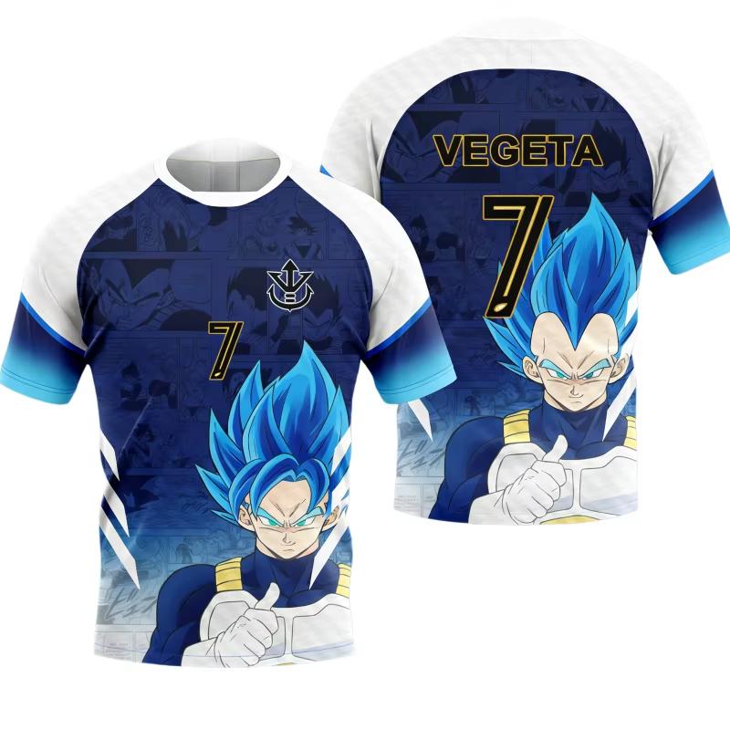 2026 Новый Мужской Футболка с 3D-печатью Dragon Ball Goku Футбольная Майка Детская Аниме Футболка Специальная Футбольная Майка Унисекс Y2k