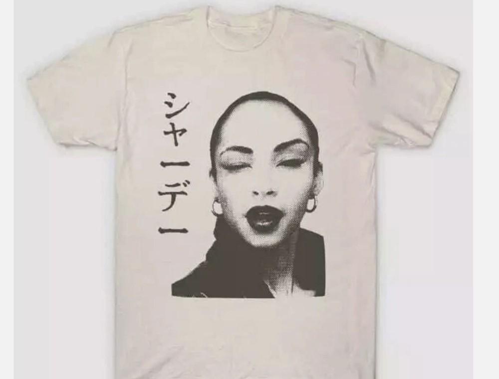 Футболка Sade, Белая хлопковая футболка Sade Japanese Tour, Унисекс S-5XL, Унисекс футболка