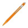 Шариковая ручка Caran d'Ache 849 Popline, флуоресцентно-оранжевая, тонкий стержень (F), Черные чернила, Шестигранный корпус, Нажимной механизм, Металлический корпус, Официальный импорт