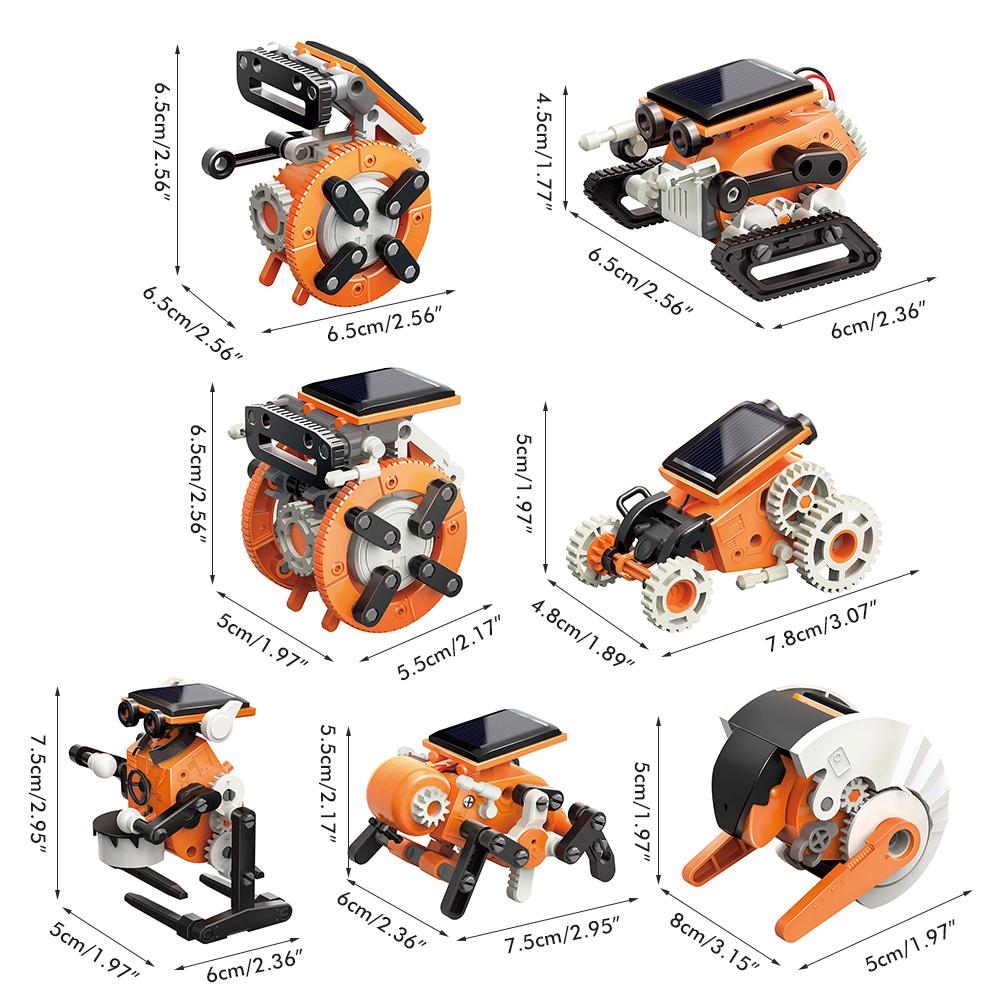 7 в 1 солнечный робот, игрушки для детей, солнечный робот, набор для научных экспериментов, сборка своими руками, роботизированный набор