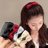 Sweet Bow Hair Comb Clip Korean Simple Back of The Head Broken Hair Headdress Women Girls Hair Top Clip Forehead Bangs Hair Comb