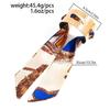 Salircon Creative Colorful Ethnic Style Wristband Metal Bracelet Women Classic Pleated Scarf Wrapped Open Bangles Jewelry 2026