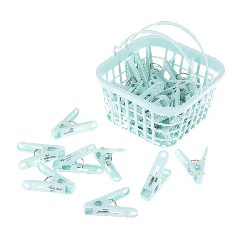 30 шт. Пластиковые прищепки для белья, прищепки для сушки одежды, ветрозащитные зажимы для одежды, маленькие прищепки с корзиной