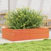 VidaXL Planter Wax Brown 90x60x23 Cm Solid Pine Wood, Outdoor Planter, Flower Box, Plant Box, 847235