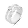 Серебряное кольцо с фианитами, вес изделия 4,92 гр (2192480)