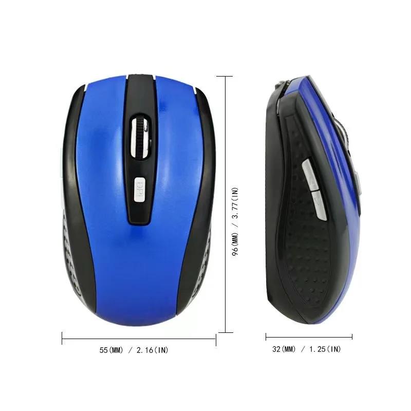 2.4G Wireless Mouse 2.4Ghz Gaming Mouse Optical Wireless Mouse Slim Mini Noiseless Mice 800/1200/1600 DPI For Macbook PC Laptops
