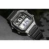 Casio Стандартная серия Классические Ретро Квадратные Десятилетняя Батарея Водонепроницаемые Кварцевый Механизм Ремешок из Смолы Часы Мужские Черные AE-1300WH-8A