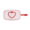 1PC PP Material Portable Heart-Shaped Wet Wipe And Mask Storage Box With Snap Closure For Kids Travel Tissue Holder