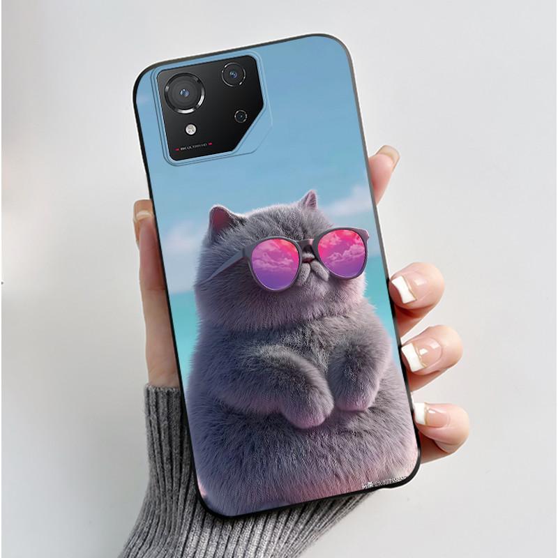 Чехол для Asus ROG Phone 8 Phone8 ROG8 Pro Чехол Роскошный Дракон Милый Крутой Мальчики Девочки Тонкий Черный Матовый Мягкий ТПУ Защитная Задняя Крышка