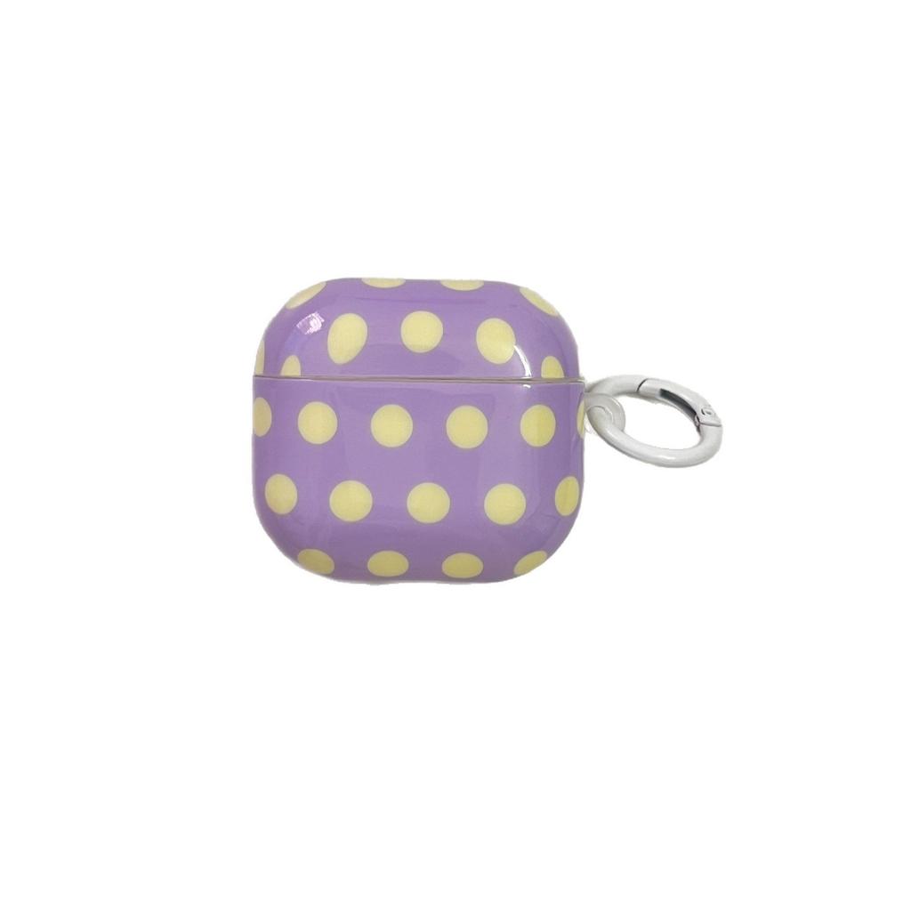 Purple green polka dot for AirPods1 earphone case Apple 1/1 generation AirPods pro1 protective case female cute