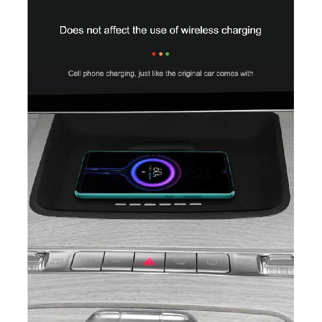 For Geely Starry L 2024 Central Control Wireless Charging Mat Silicone Non-slip Dust Waterproof Protect Pad Interior Accessories