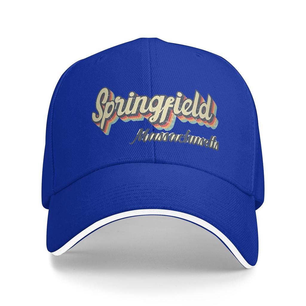 Springfield City Massachusetts Casual Baseball Cap Outdoor Sports Trucker Hat Spring Breathable Street Style Snapback Cap