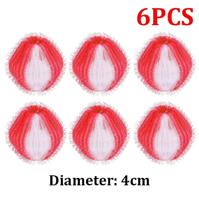 12/6 шт. Шарики для стирки Многоразовый фильтр для волос стиральной машины Плавающий уловитель шерсти, пуха, волос Сбор грязных вещей Очищающий шарик