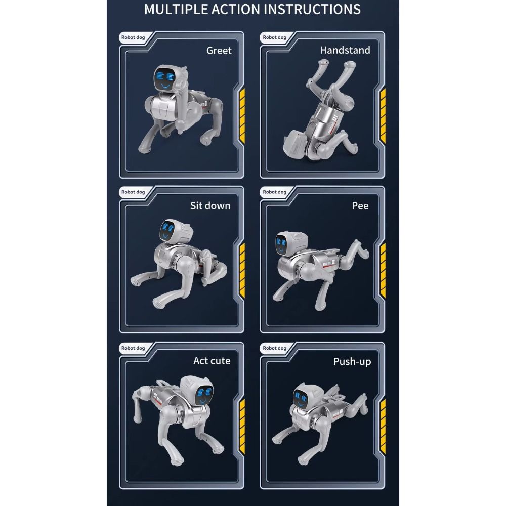 Programmable Smart Robot Dog Remote Control Interactive Robot Dog Voice Command Robot Best Gift