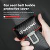 For Volvo 2pcs Leather Car Seat Belt Protective Buckle Anti-Scratch Cover S60 S80 S90 C30 XC40 XC60 XC70 XC90 V40 V60 V90 T6