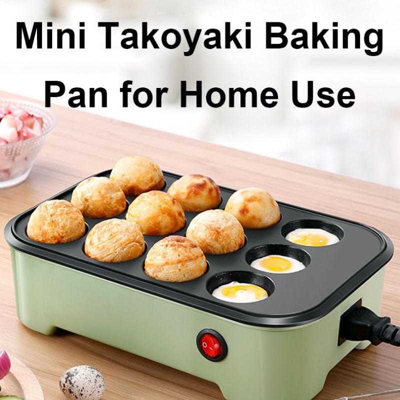 600W High Power Electric Octopus Ball Maker Household Takoyaki Baking Pan Professional Kitchen Frying Pan Machine