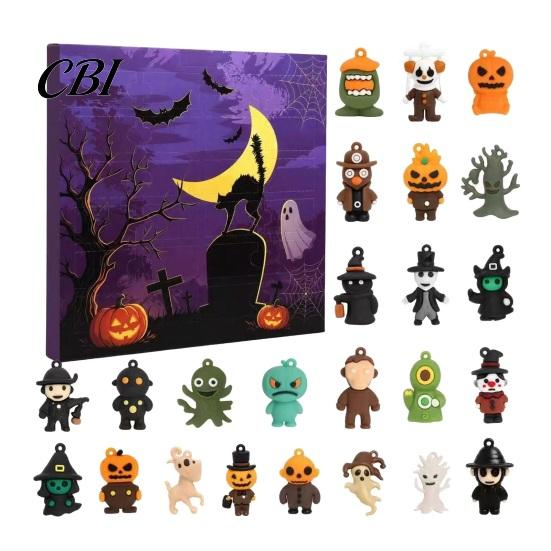 Kids Halloween Countdown 2026 Advent Calendar, 24 Day Box with Cute to Calendar Collectible Toys, Spooky Holiday Gift Box, Home Party Decoration
