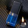 Ретро Классическая Прозрачная Газовая Зажигалка с Колесиком Открытый Огонь Модный Мужской Подарок Аксессуары для Сигарет