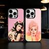 Чехол для телефона певицы К-Кэти Перри для iPhone 17,16,15,14,13,12,11, Pro Max, Plus Конфетный Серебристый Чехол