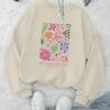 Stylish Printed Women's Crew Neck Hoodie, Unique Print Design & Comfortable, Teen & Adult Wear