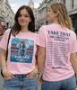 Take That Тур 2026 Белая Футболка UK Стадионный Тур Даты Напечатано на Спине The Circus Live Летний Концертный ФутболкаЭкономьте При Покупке