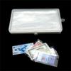 100Pcs/box Banknotes Holder Coin Album Storage Bag Box Photocards PVC Page Paper Money Botanical Specimen Collection Case Transparent Organizer